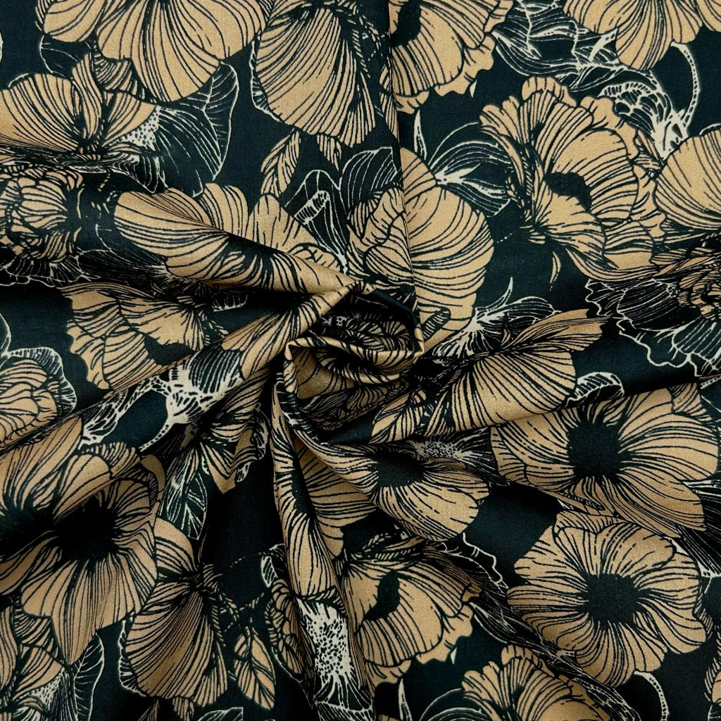 Classic Botanical Cotton Lawn Fabric