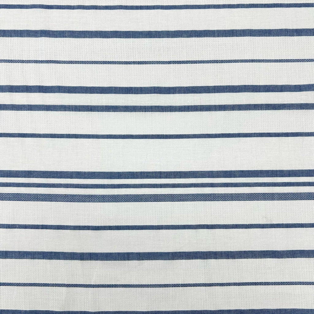 Classic Blue Stripe Cotton Fabric