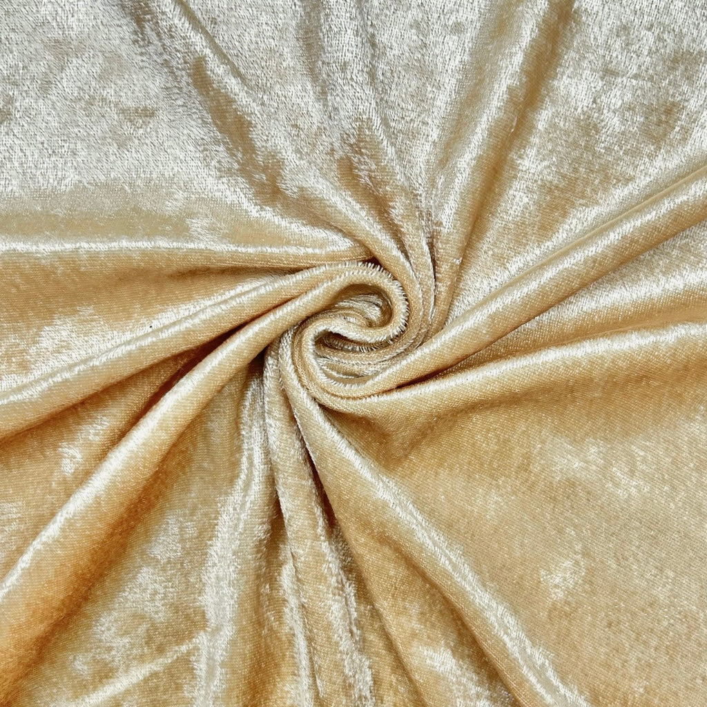 Special Offer Gold Crushed Velvet Fabric