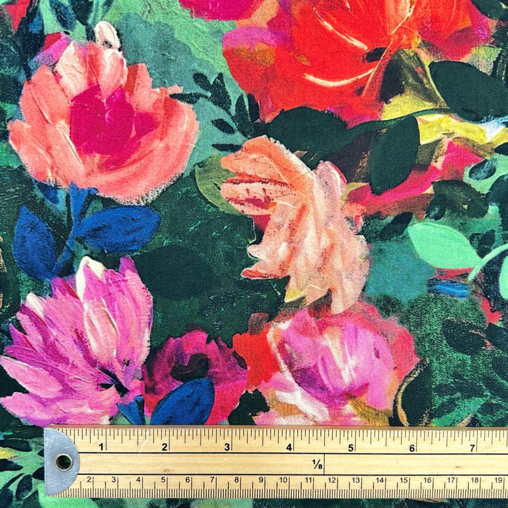 Evening Meadow Viscose Fabric