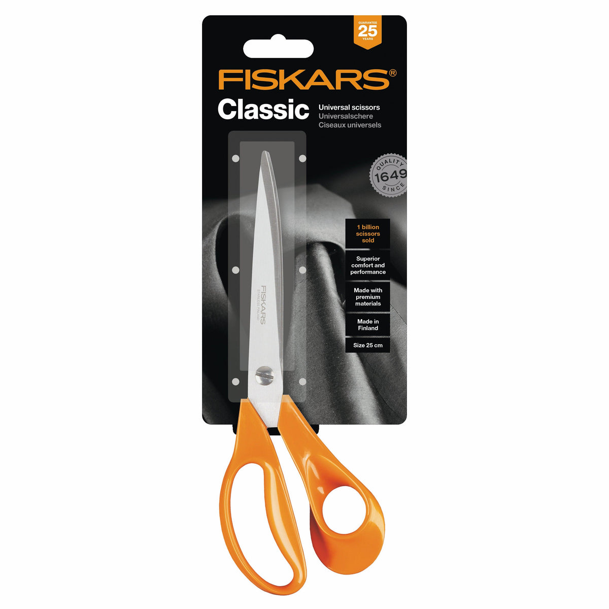 Fiskars Classic Dressmaking Scissors 25cm - Pound Fabrics