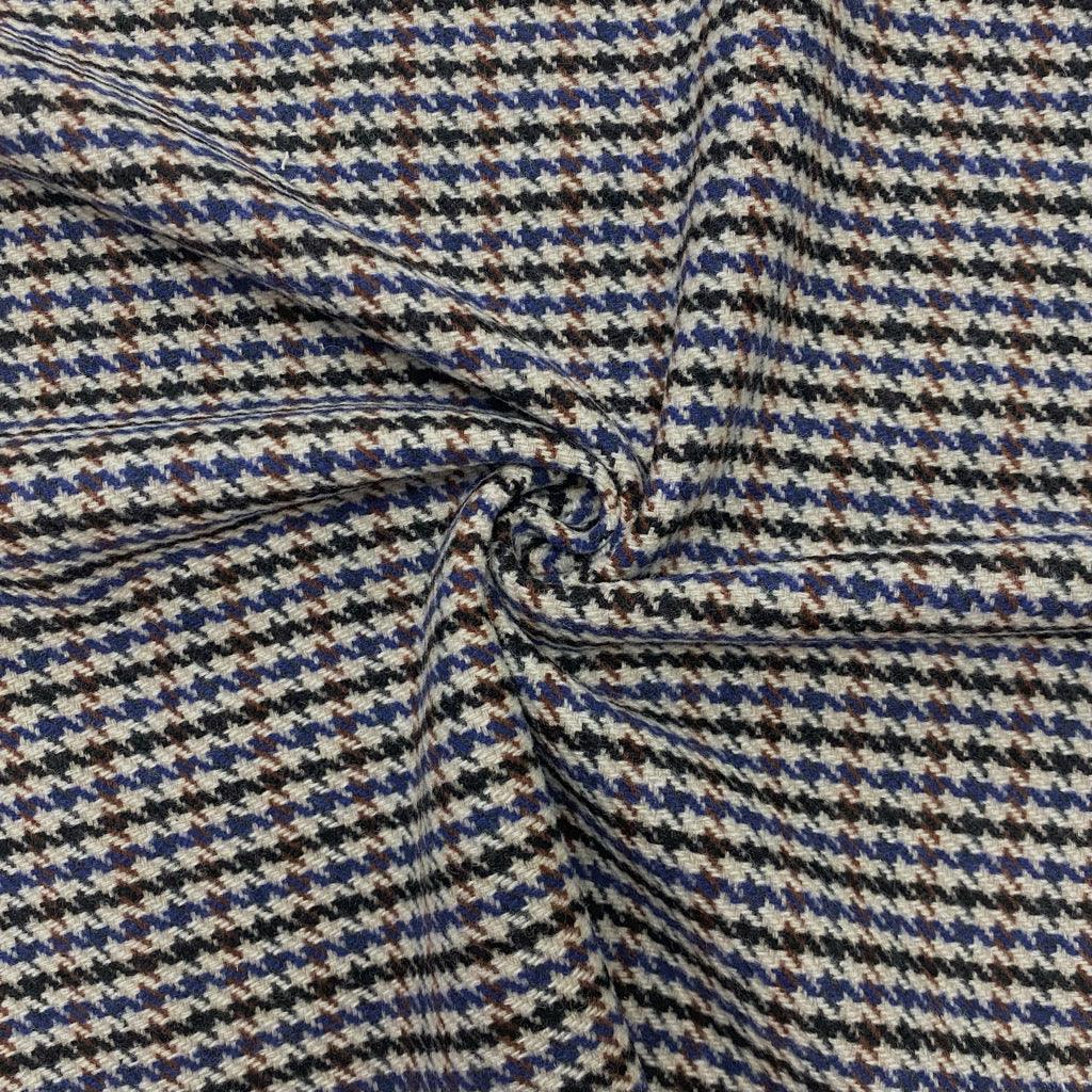 Mini Dogtooth Wool Blend Fabric - 2 metres for £9.95 #1 - Pound Fabrics