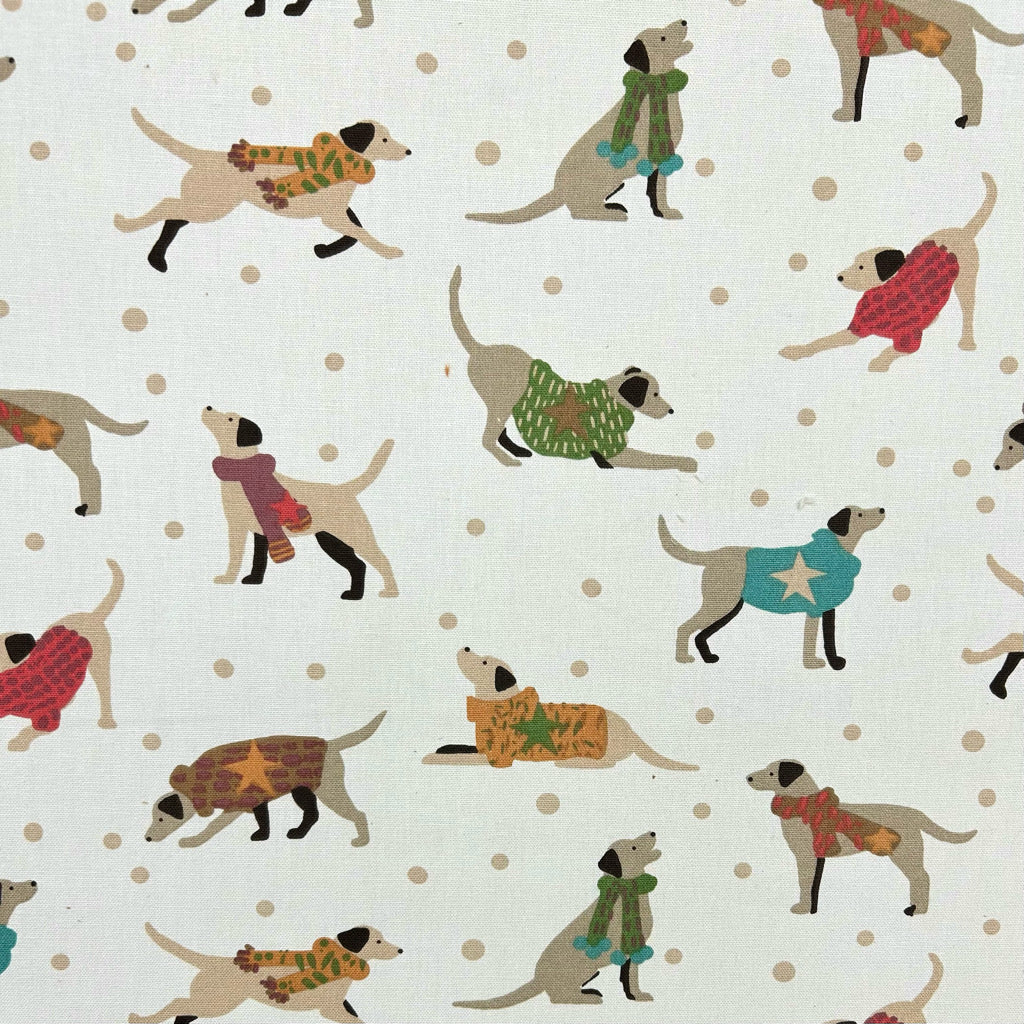 Dapper Dogs Cotton Furnishing Fabric