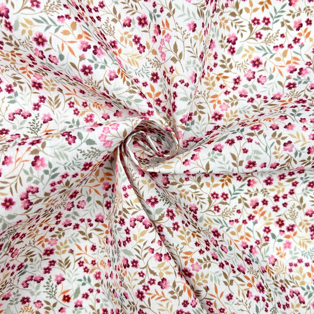 Autumn Trail Polycotton Fabric