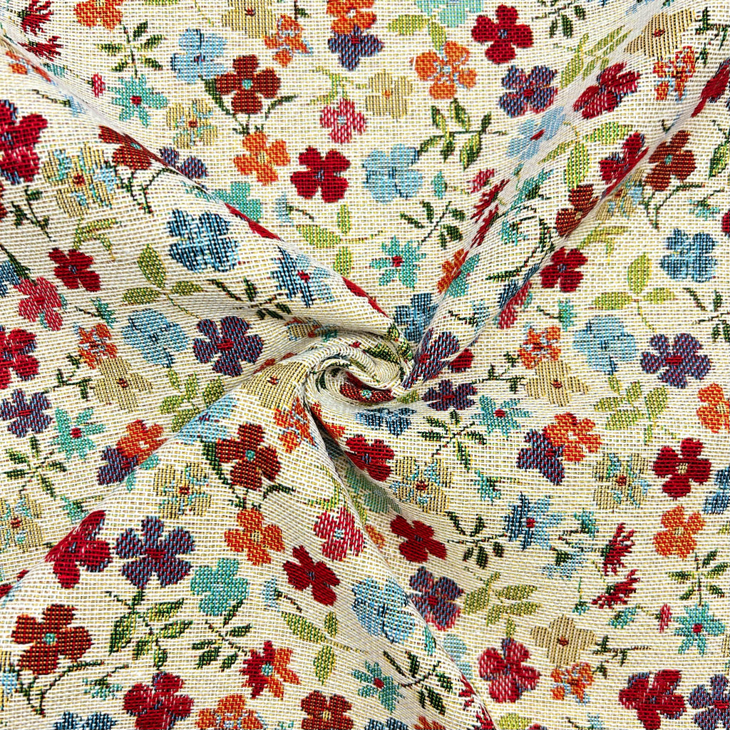 Flower Bunches Tapestry Fabric - Pound Fabrics