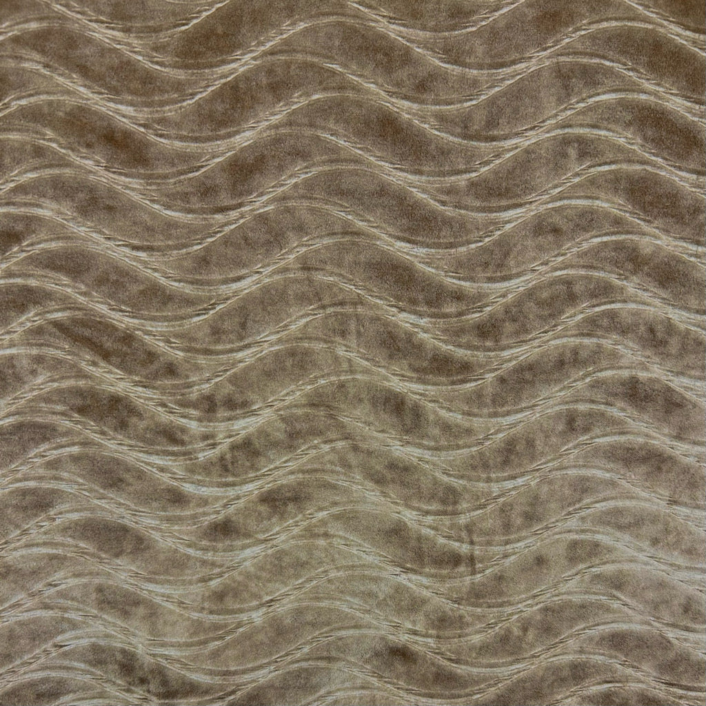 Wavy Tides Stretch Velvet Fabric