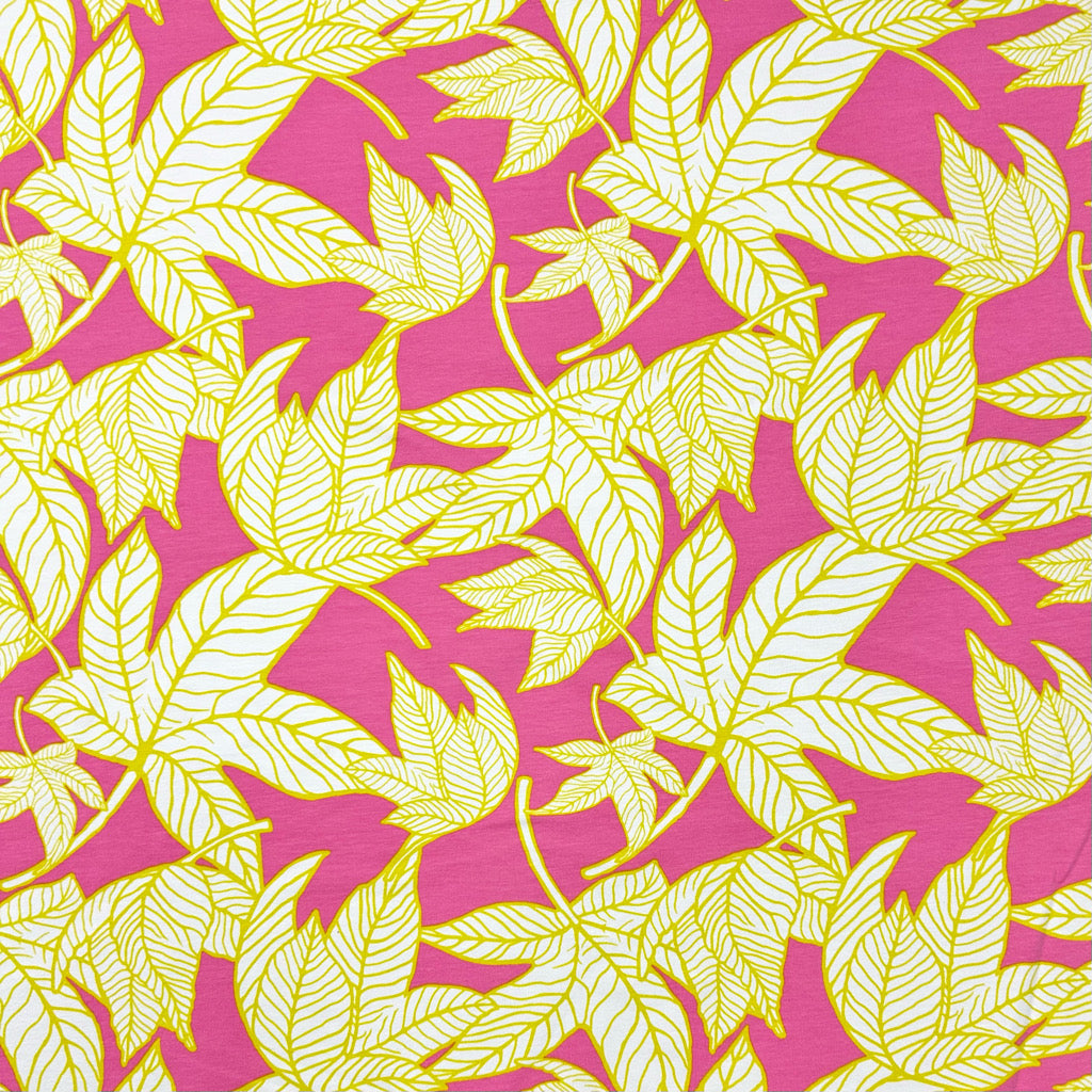 Leaf Canopy French Terry Fabric