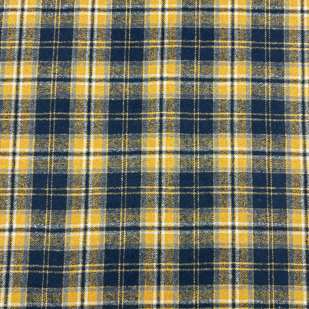 Tartan Check Wool Blend Fabric - Pound Fabrics