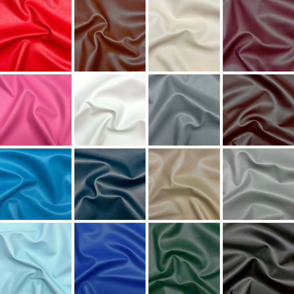 Plain Upholstery Faux Leather Fabric