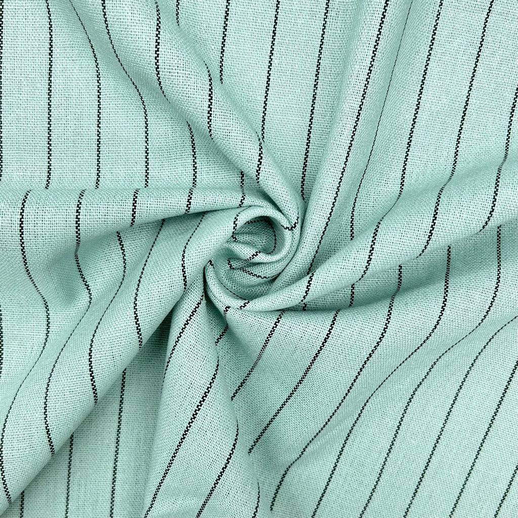 Striped Yarn Dyed Linen Viscose Fabric