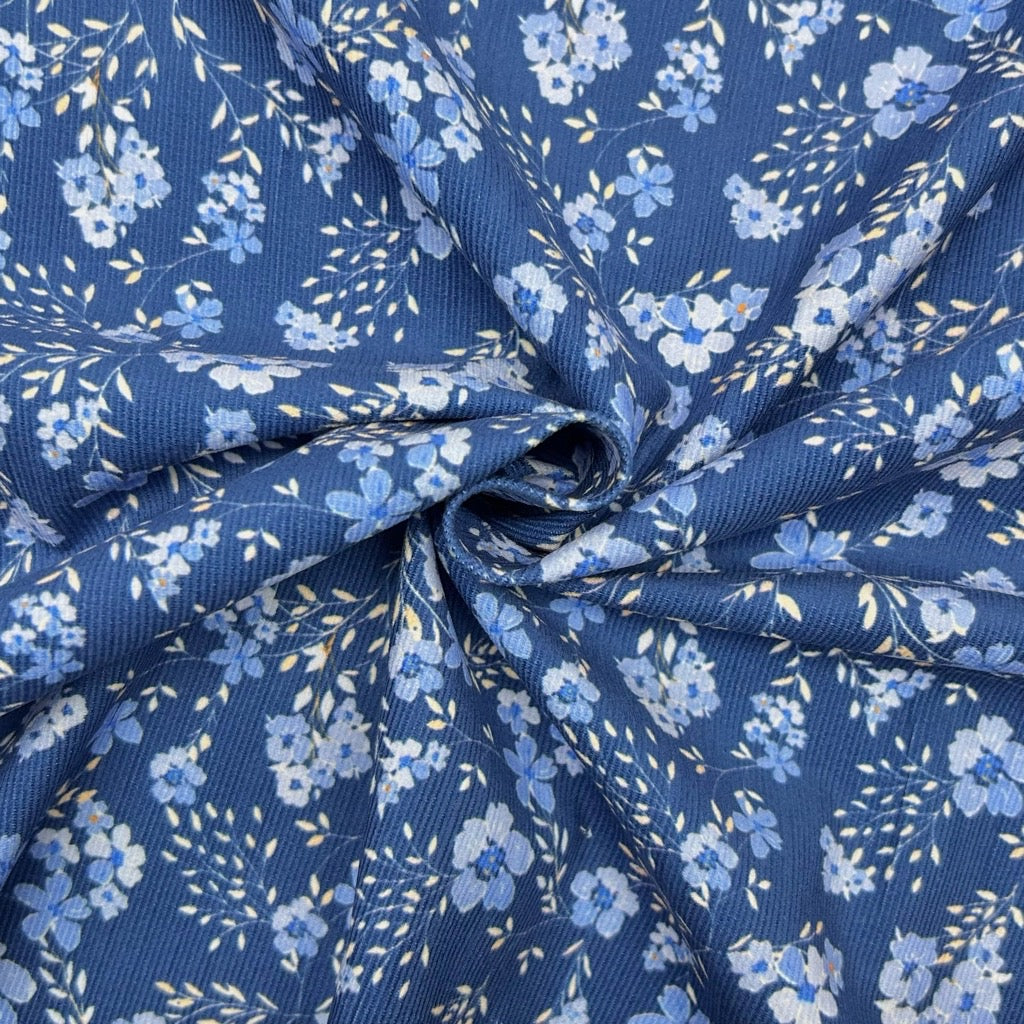 Scattered Blooms Needlecord Fabric