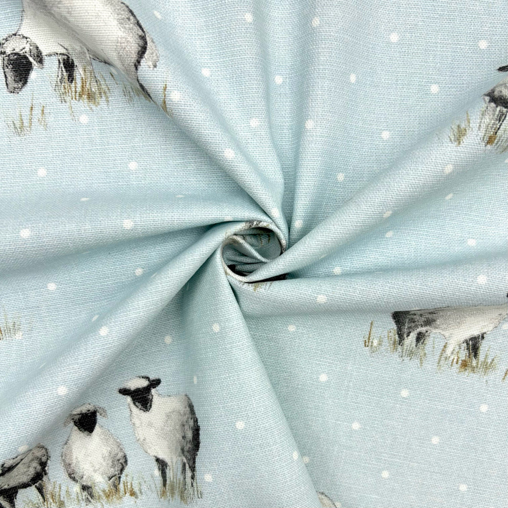 Counting Sheep Cotton Furnishing Fabric