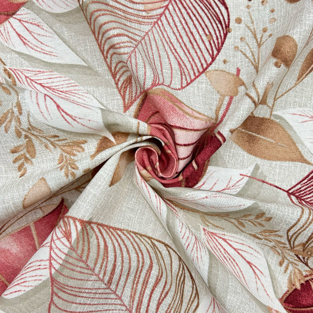 Elegant Leaf Print Water Resistant Fabric - Pound Fabrics