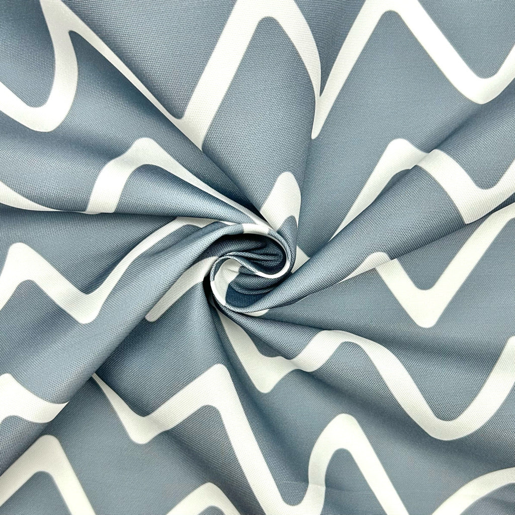 Chevron Print Water Resistant Fabric