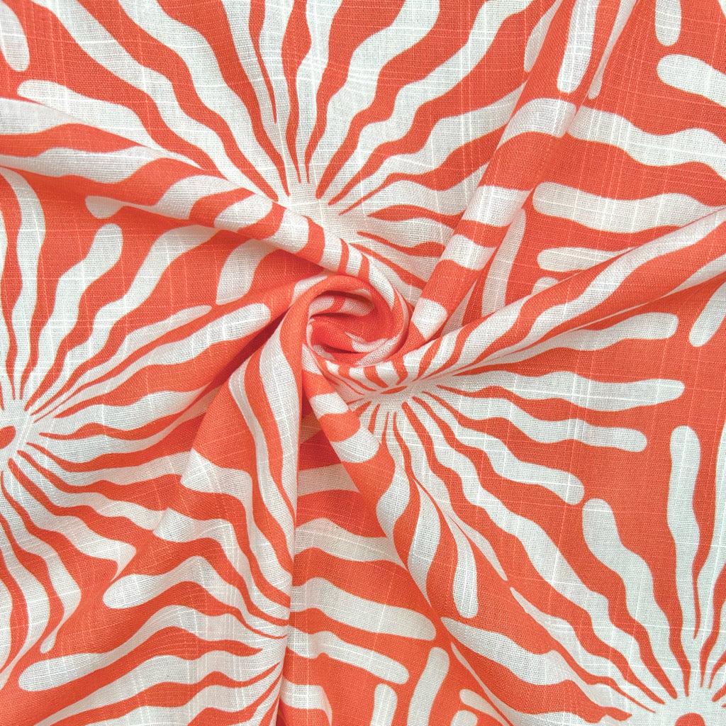 Sun Burst Cotton Viscose Fabric