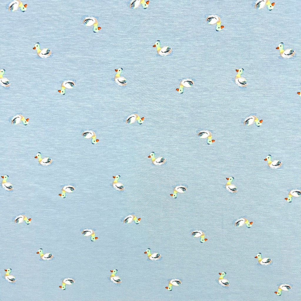 Little Quacks Bamboo Cotton Jersey Fabric