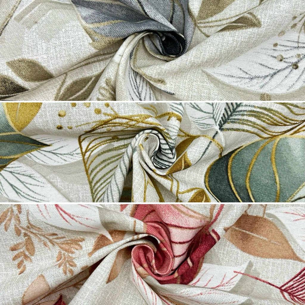 Elegant Leaf Print Water Resistant Fabric - Pound Fabrics