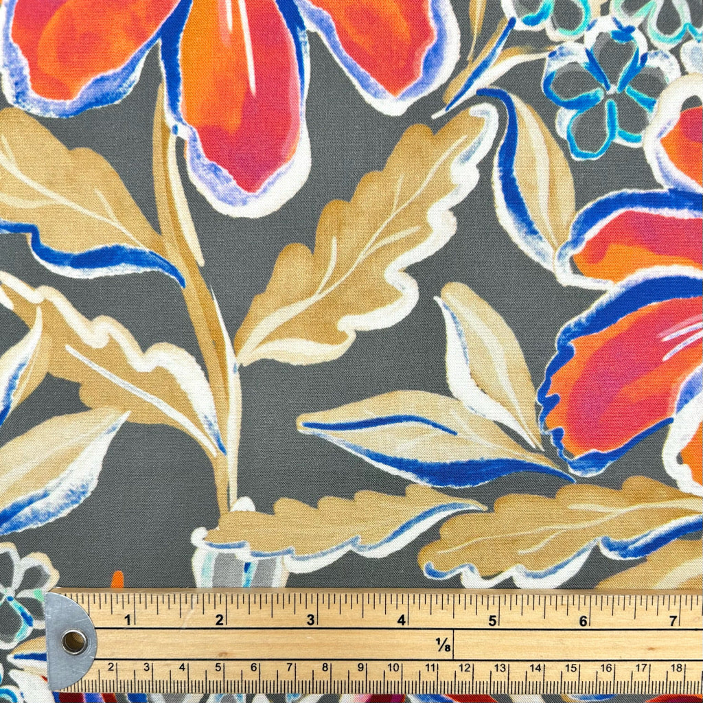 Harvest Bloom Viscose Challis Fabric