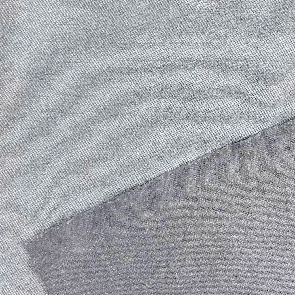 Twill Look Brushed Soft Knit Fabric