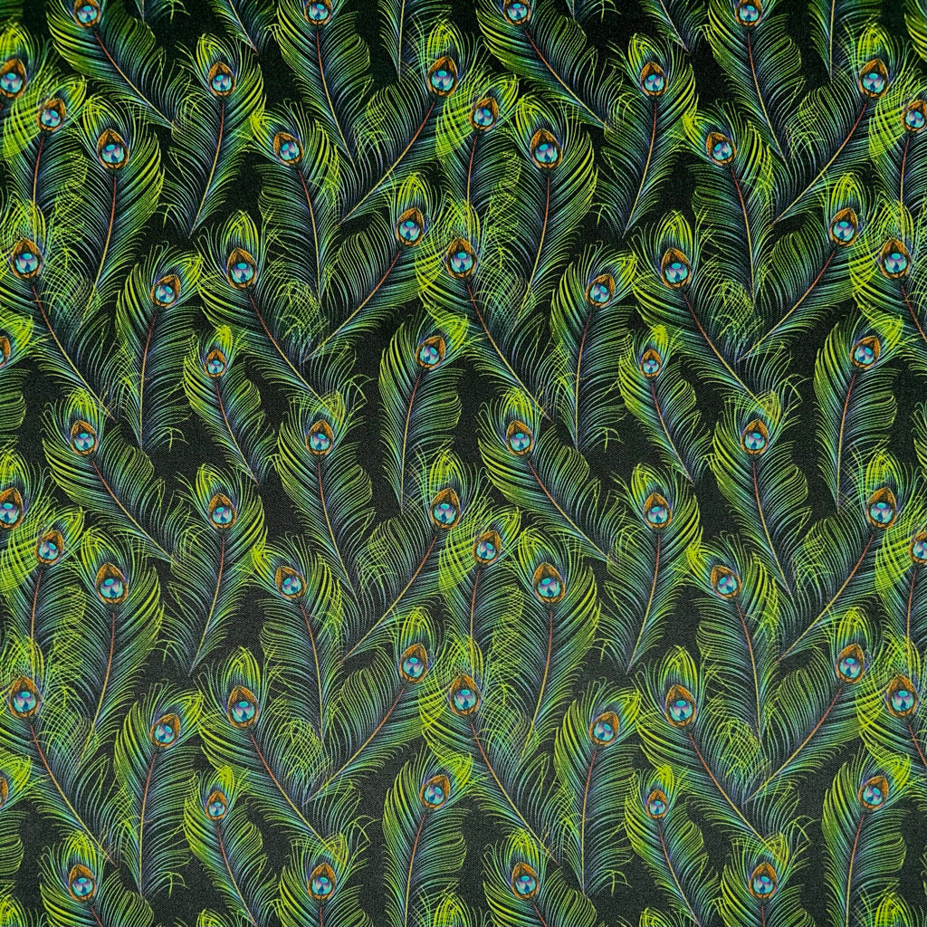Luxe Peacock Jersey Fabric