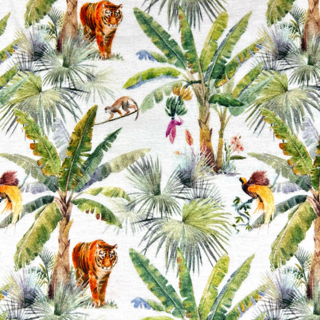 Tropical Tango Brushed Cotton Fabric