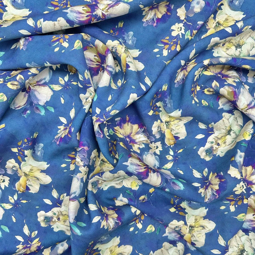 Mystic Petal Viscose Challis Fabric