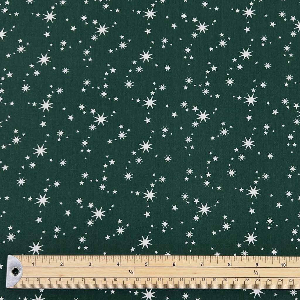 Sparkling Stars Polycotton Fabric - Pound Fabrics