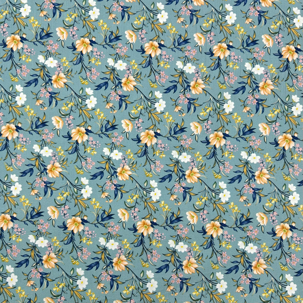Botanical Blooms Needlecord Fabric