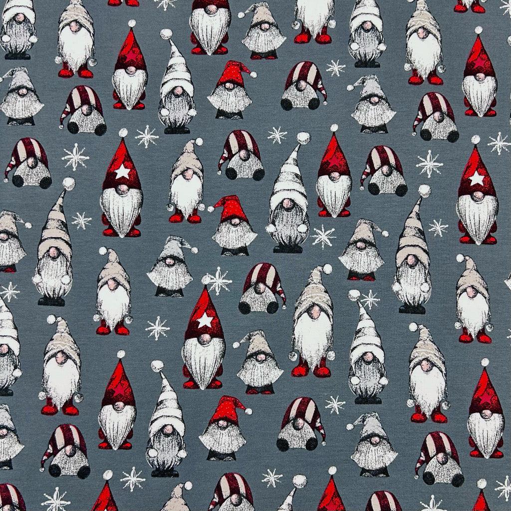 Vintage Gnomes Brushed French Terry Fabric - Pound Fabrics