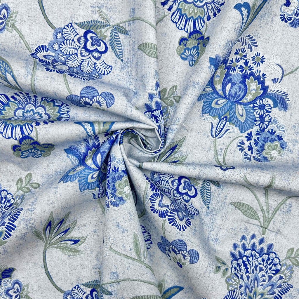 Heritage Elegance Rose & Hubble Cotton Poplin Fabric