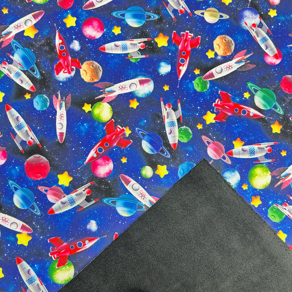 Rocket Galaxy Softshell Fabric