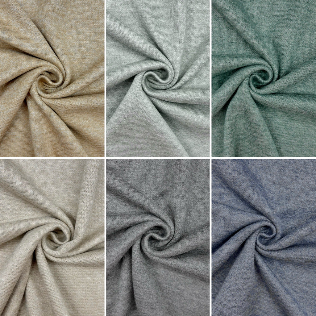 Plain Thick Knit Jersey Fabric