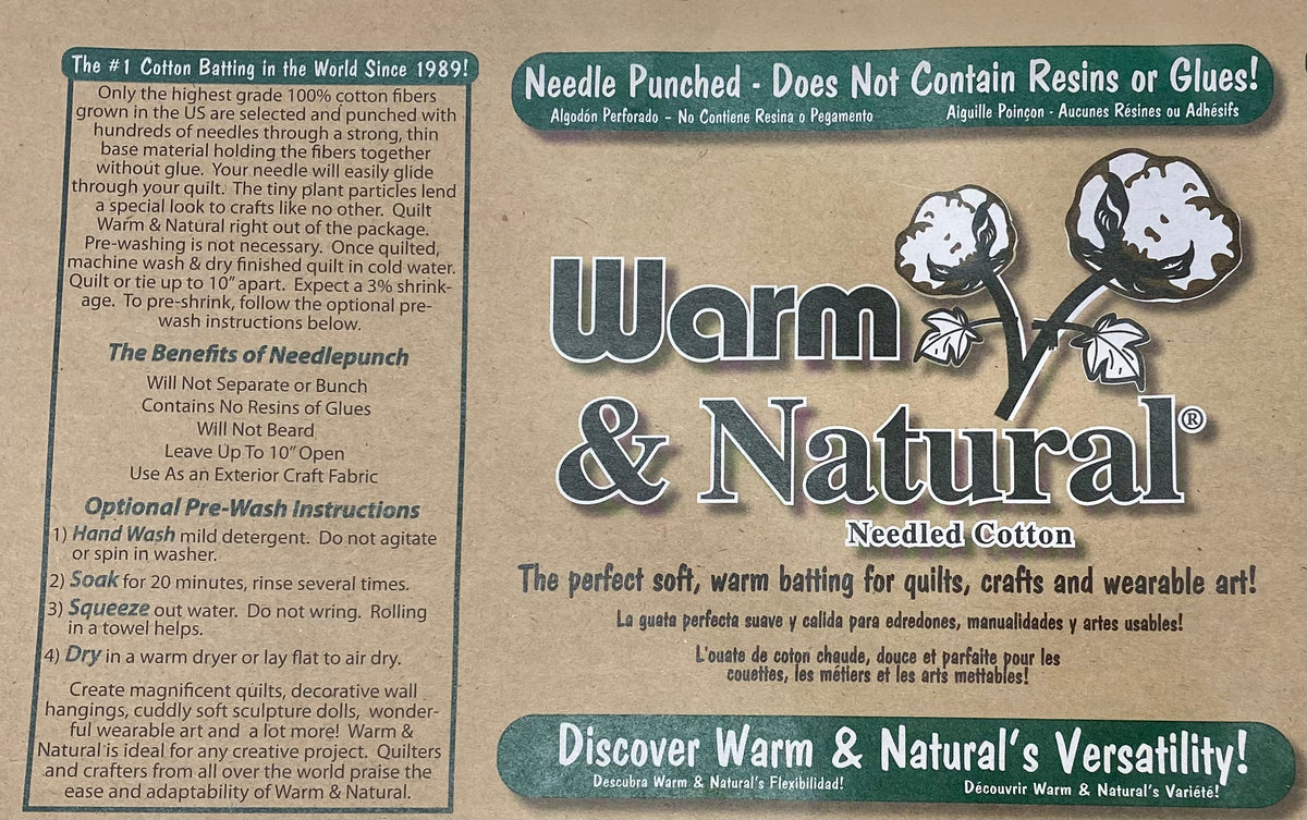 &#39;Warm &amp; Natural&#39; Cotton Wadding