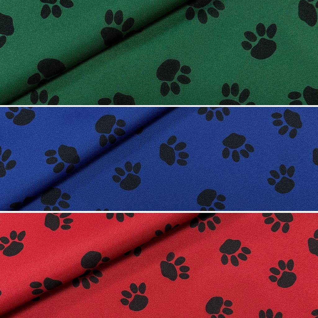 Paw Print Heavy Duty Waterproof Fabric - Pound Fabrics