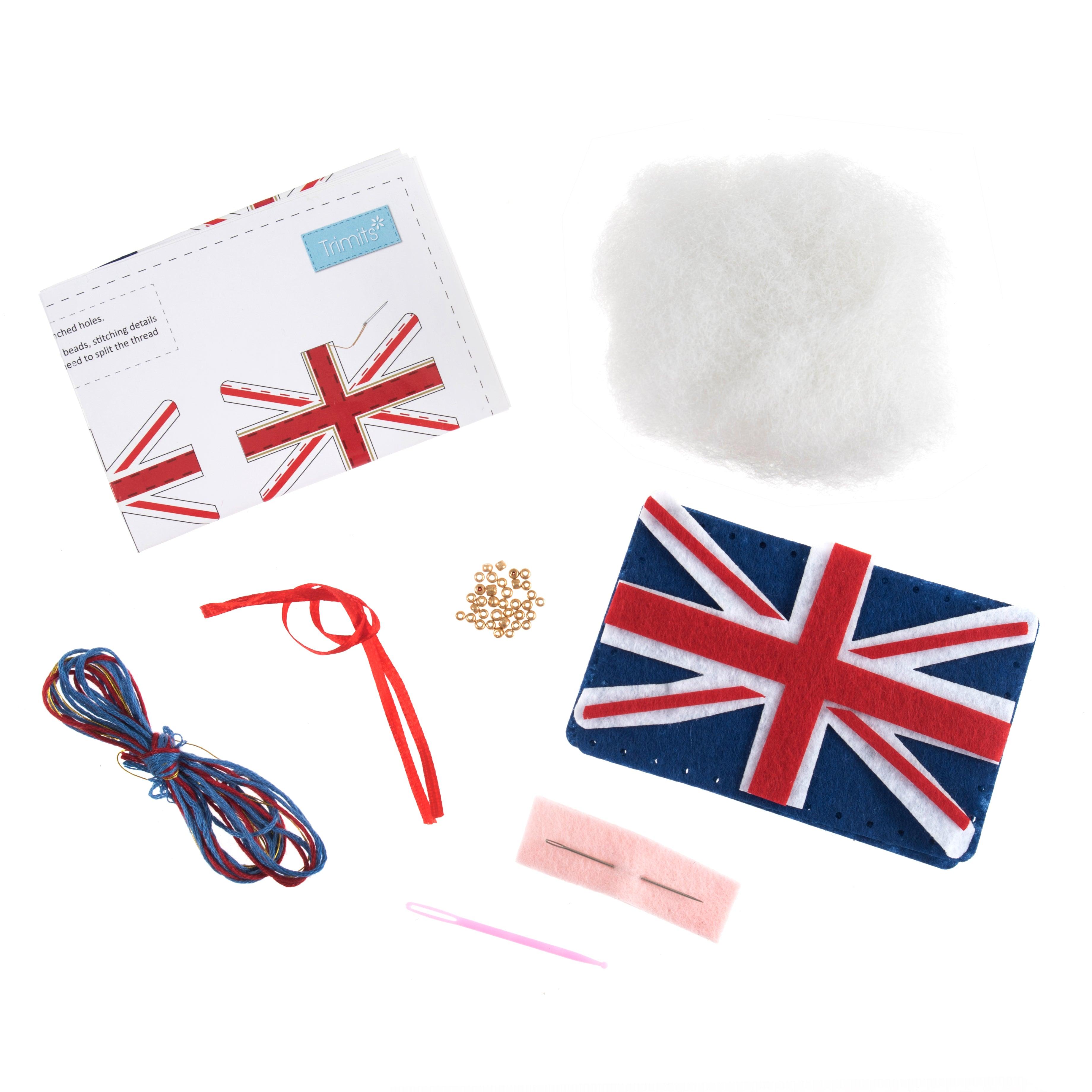 Trimits Felt Decoration Kit: Union Jack Trimits Felt Decoration Kit: Union Jack