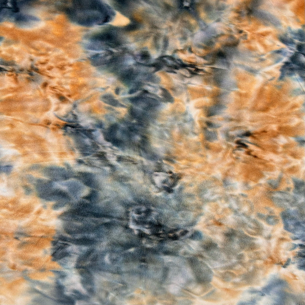 Sea Tones Stretch Velvet Fabric