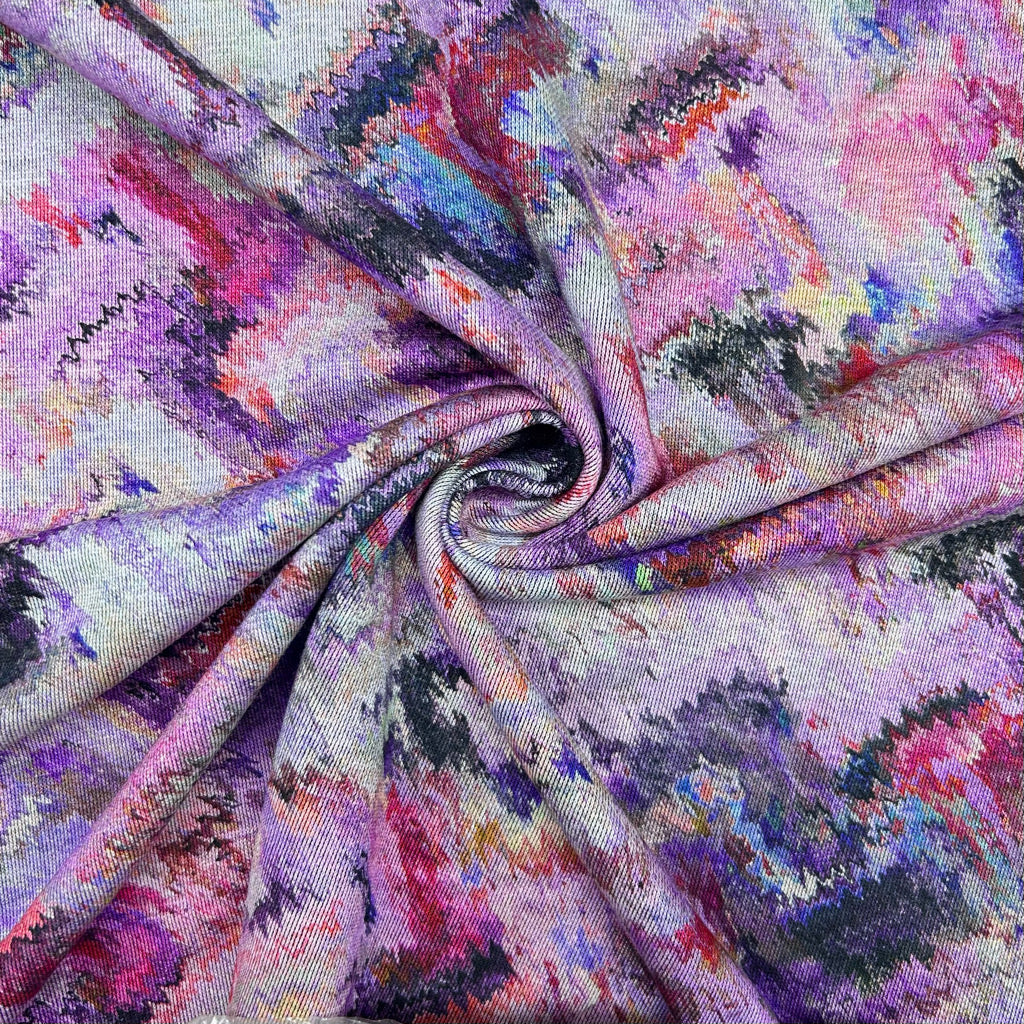 Pixel Storm Digital Modal-Touch Jersey Fabric