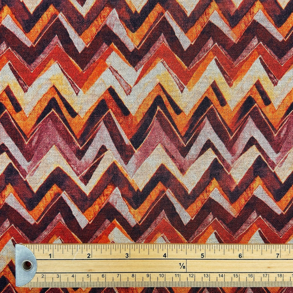 Zigzag Strikes Digital Modal-Touch Jersey Fabric
