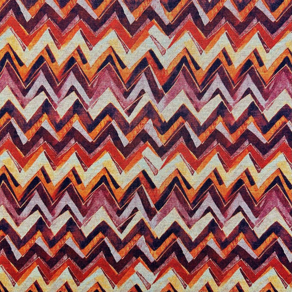 Zigzag Strikes Digital Modal-Touch Jersey Fabric