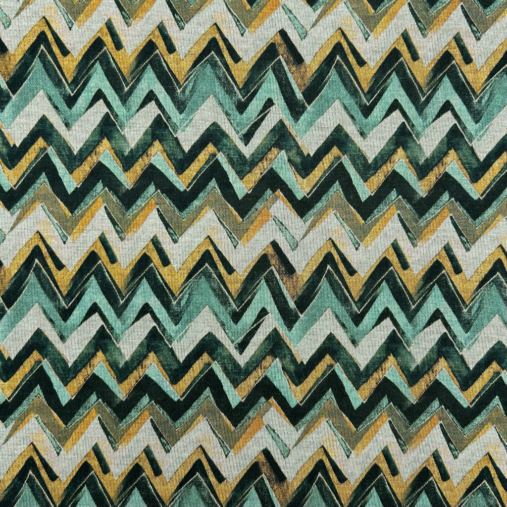 Zigzag Strikes Digital Modal-Touch Jersey Fabric