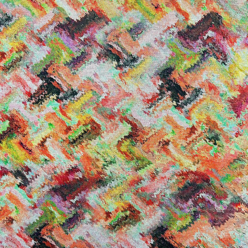 Pixel Storm Digital Modal-Touch Jersey Fabric