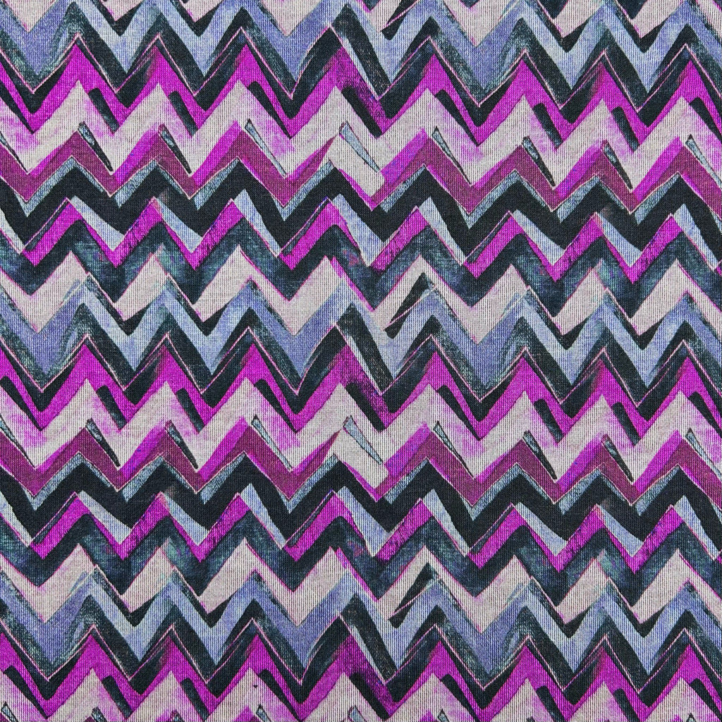 Zigzag Strikes Digital Modal-Touch Jersey Fabric