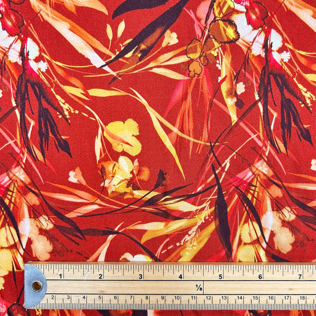 Harvest Glow Viscose Fabric