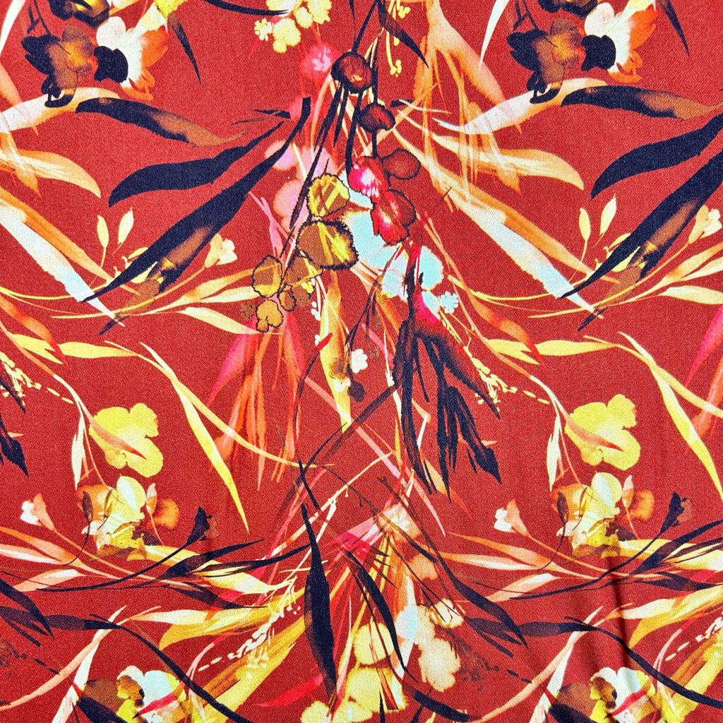 Harvest Glow Viscose Fabric