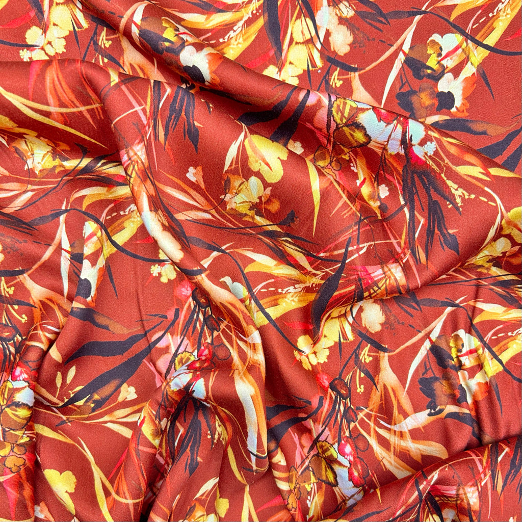 Harvest Glow Viscose Fabric