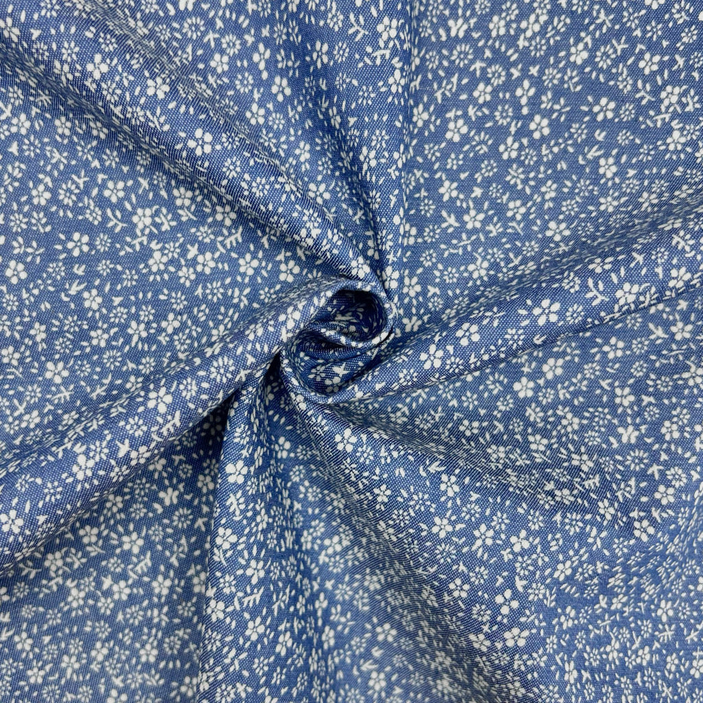 Little Sprigs Chambray Denim Fabric