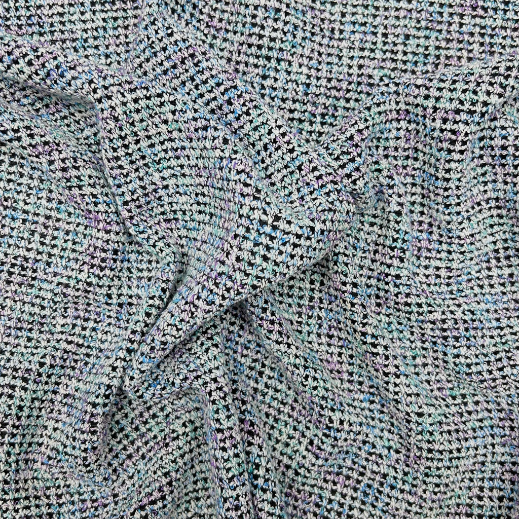 Multicoloured Acrylic Chenille Knit Fabric
