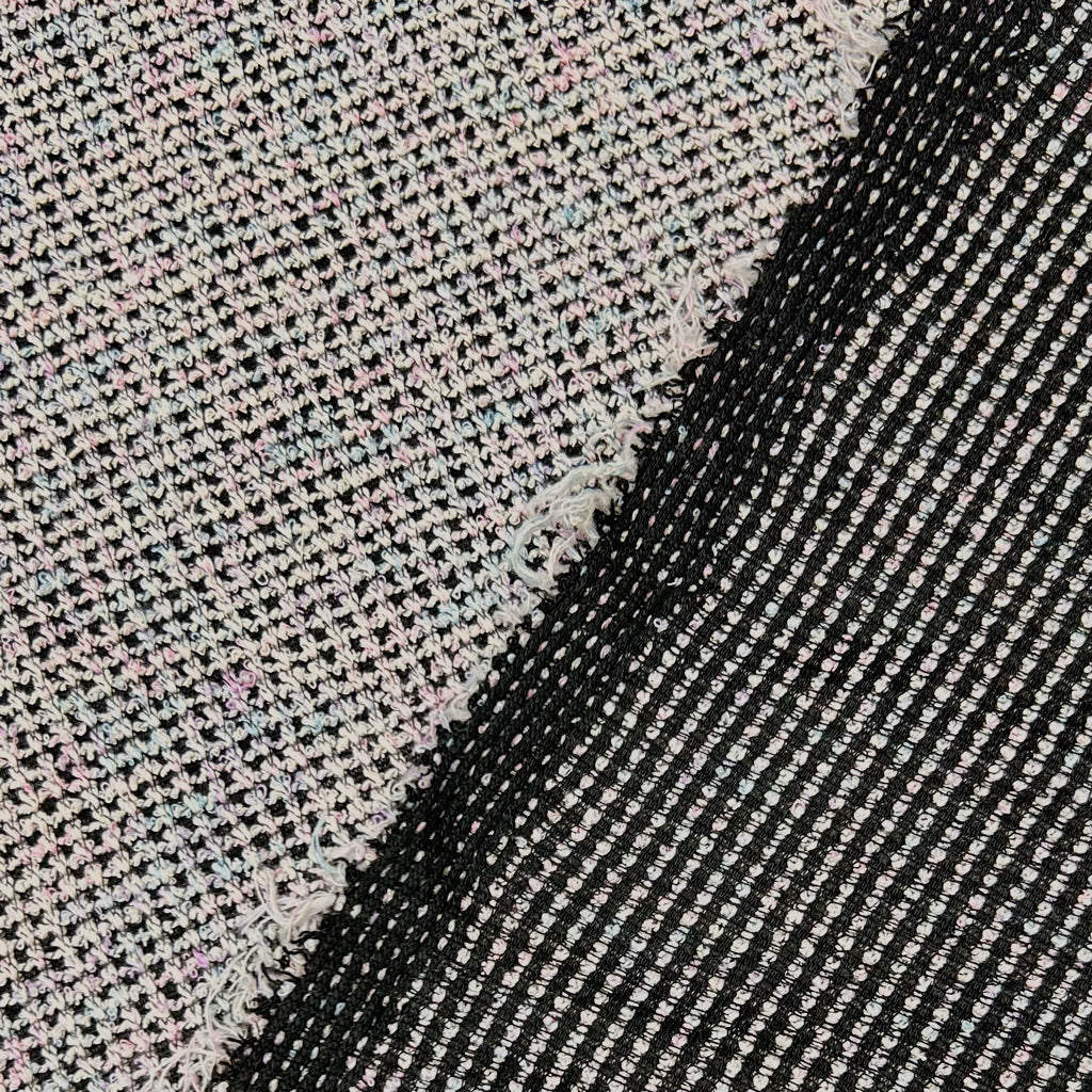Multicoloured Acrylic Chenille Knit Fabric