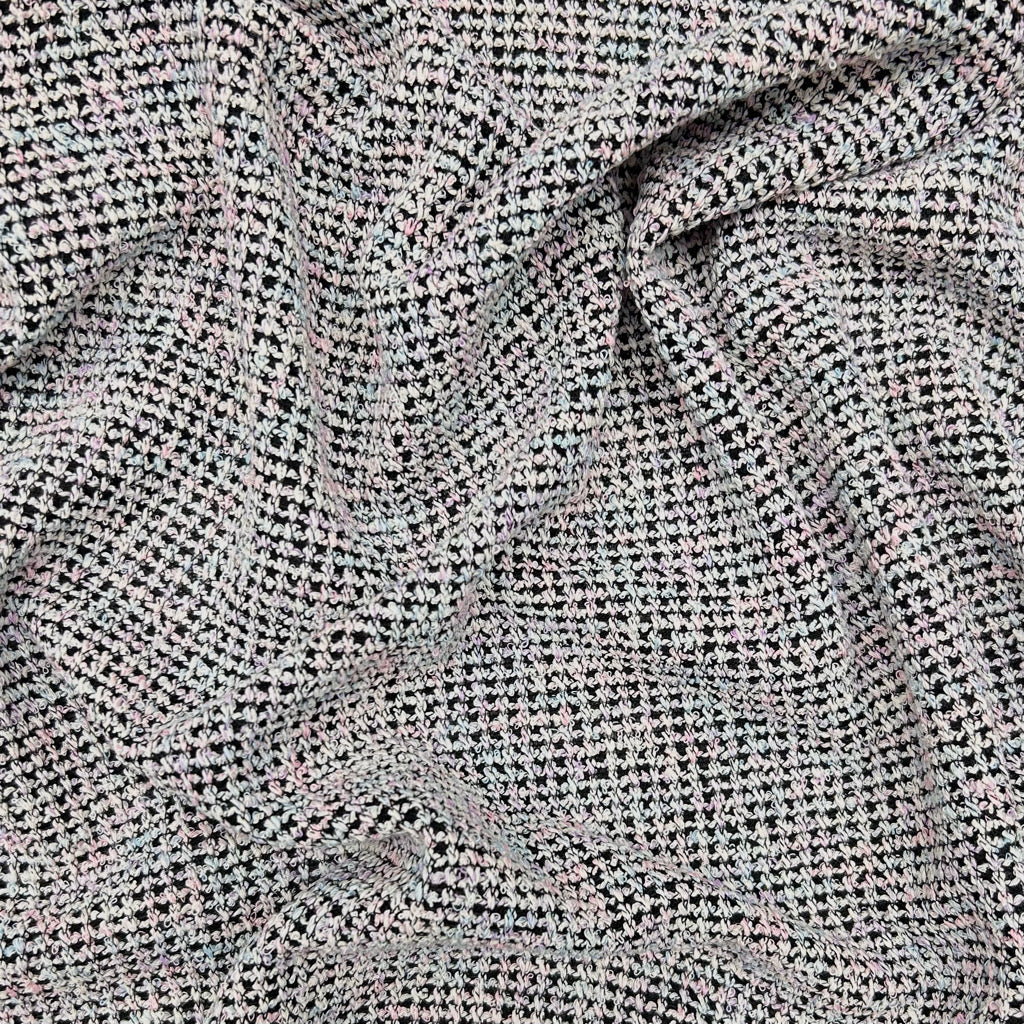 Multicoloured Acrylic Chenille Knit Fabric