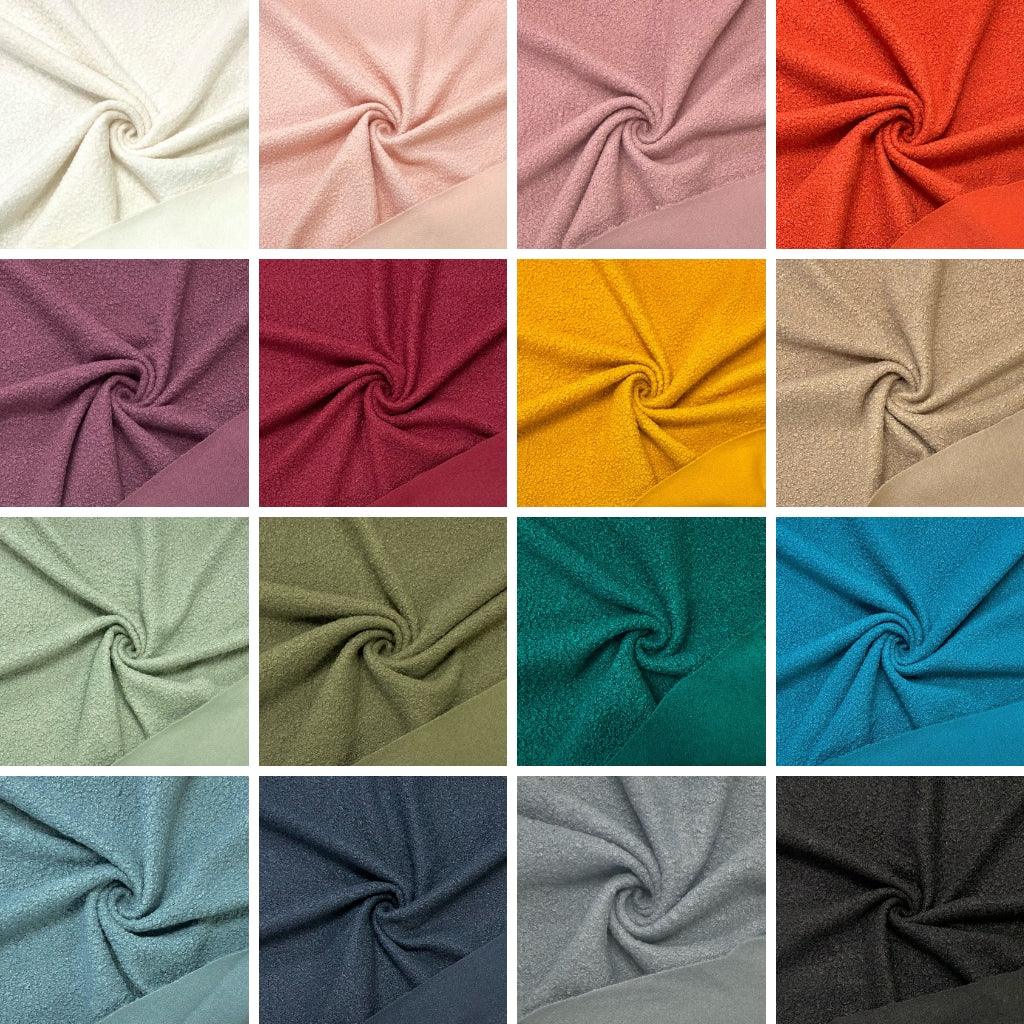 Remnants of Plain Boucle Fabric - Pound Fabrics